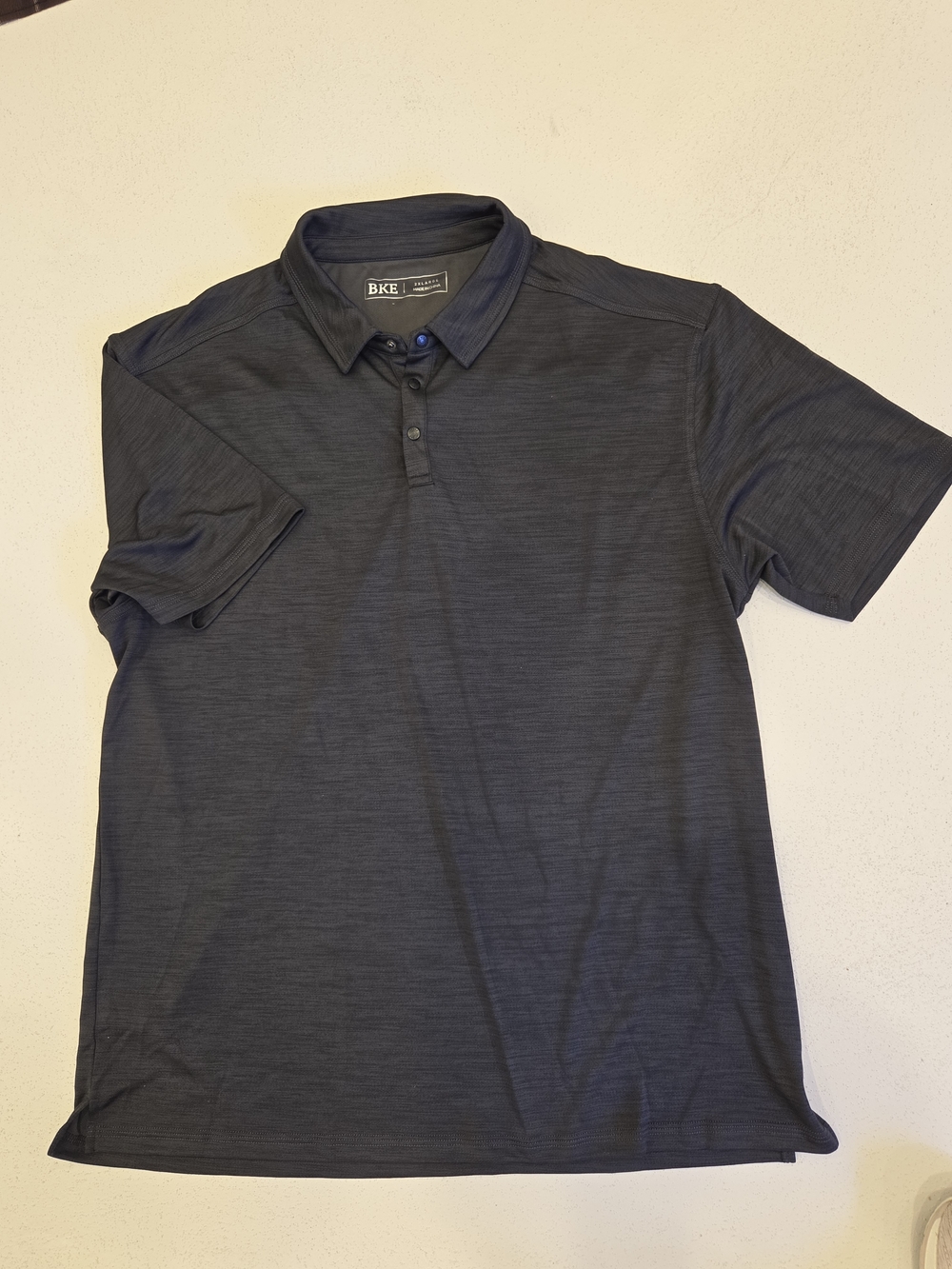 BKE Men's Charcoal Heather Polo Shirt